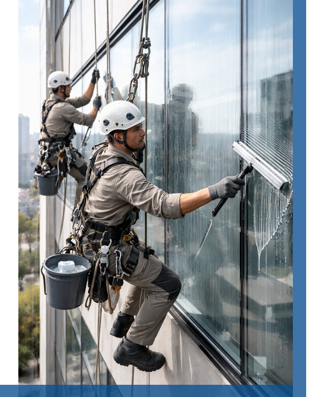 Мойка окон альпинистами в Новошахтинске от 4687 р. | ВЫСОТНИК-Нвш