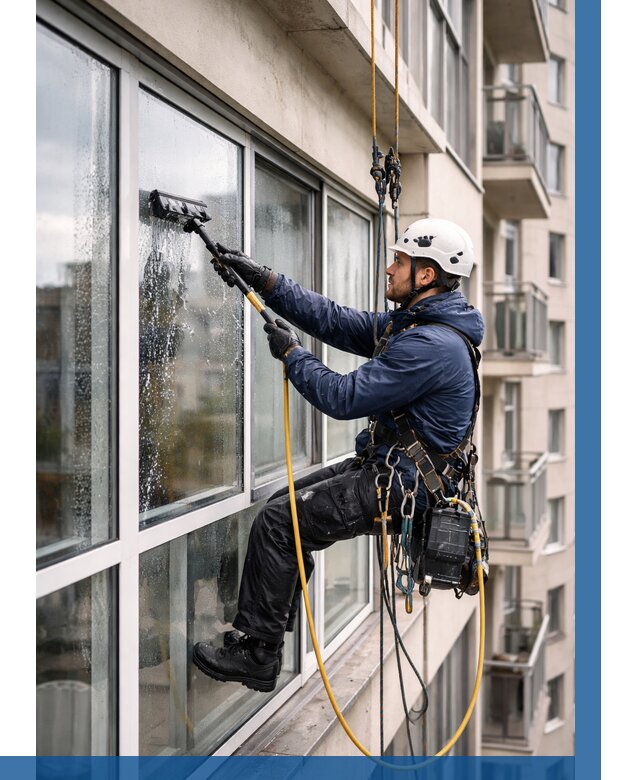 Мойка балконного остекления в Новошахтинске от 3646 р. | ВЫСОТНИК-Нвш