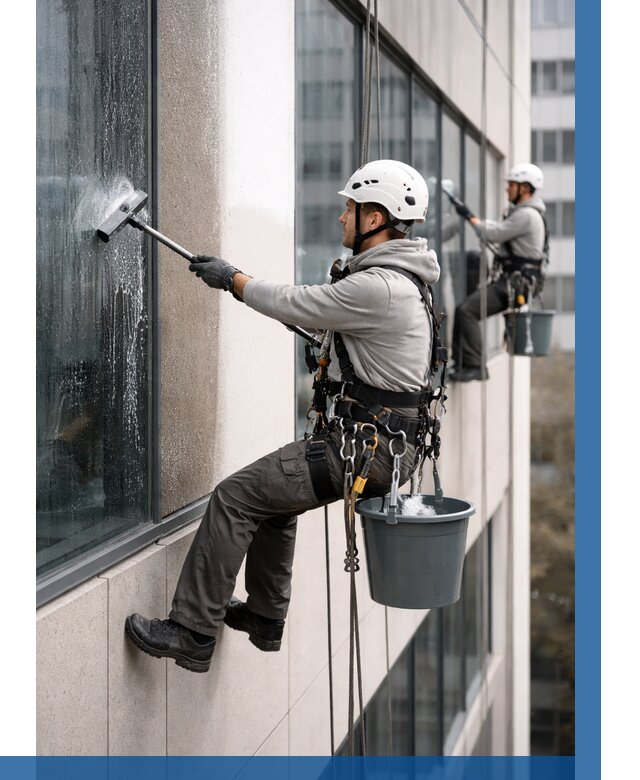 Мойка фасадов зданий в Новошахтинске под ключ от 365 р. | ВЫСОТНИК-Нвш