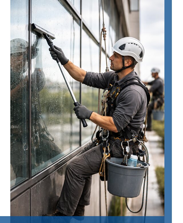Мойка стеклянных фасадов в Новошахтинске от 208 р. | ВЫСОТНИК-Нвш