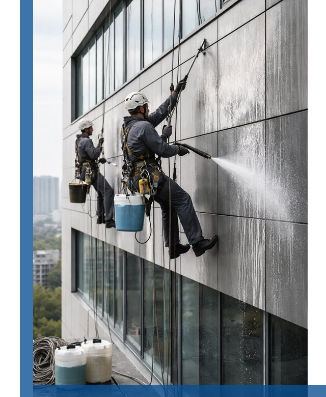 Профессиональная мойка вентилируемых фасадов в Новошахтинске