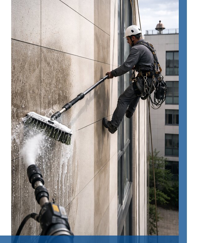 Мойка фасада из керамогранита в Новошахтинске от 312 р. | ВЫСОТНИК-Нвш