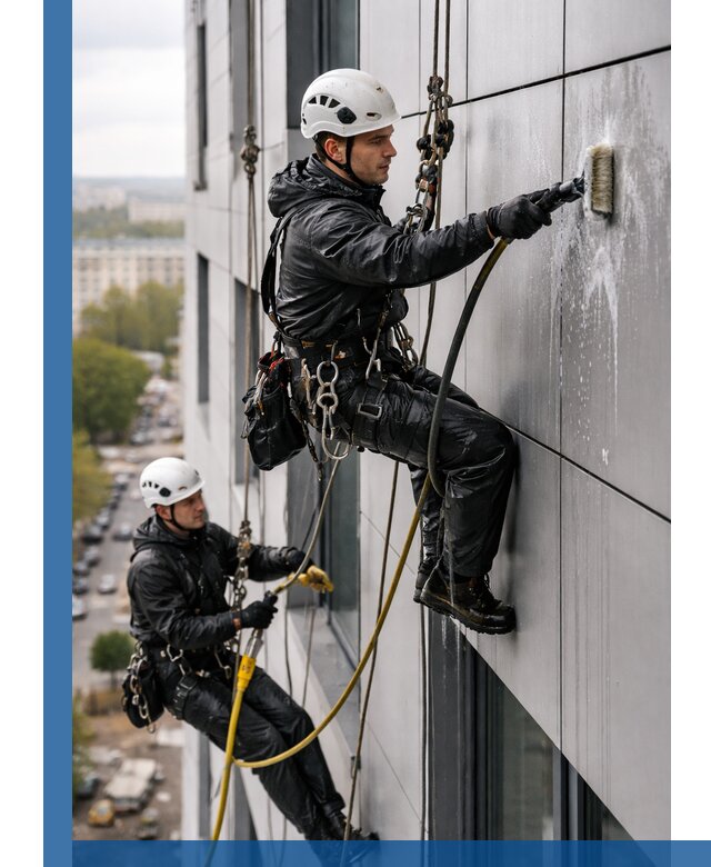 Профессиональная мойка фасада из композита в Новошахтинске