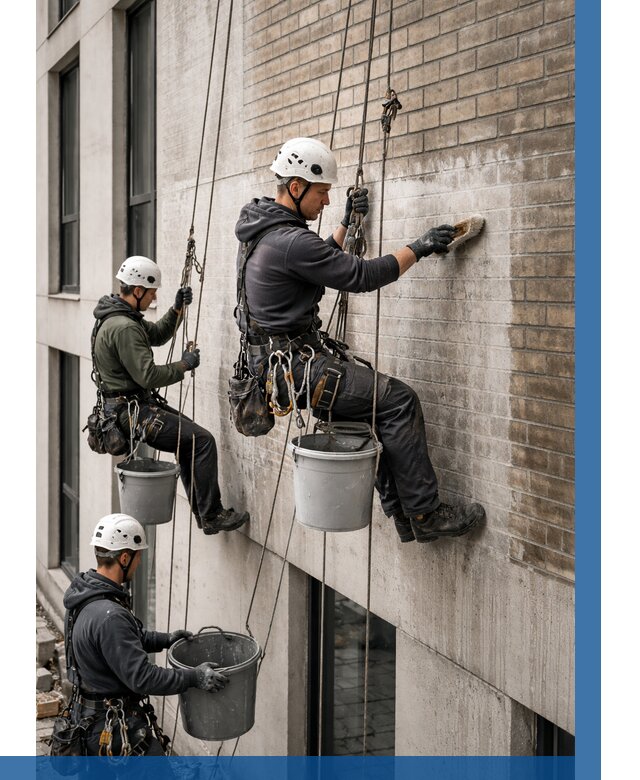 Удаление высолов с фасада в Новошахтинске от 260 р. | ВЫСОТНИК-Нвш