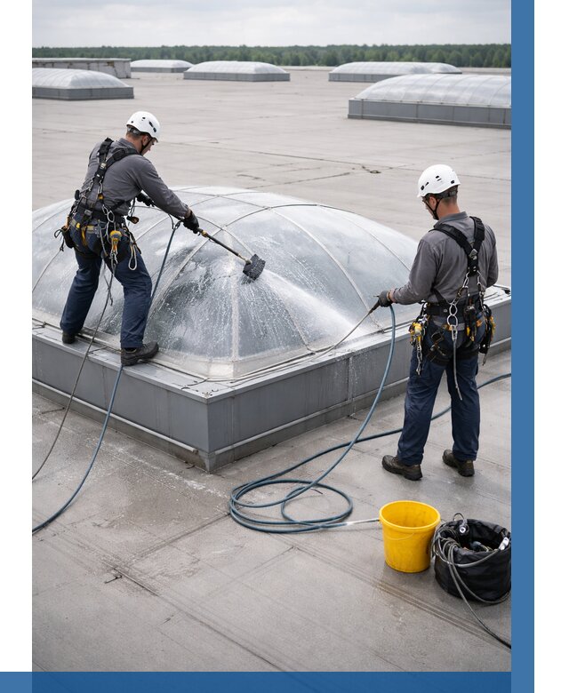 Мойка зенитных фонарей в Новошахтинске, заказать от 4687 р. | ВЫСОТНИК-Нвш