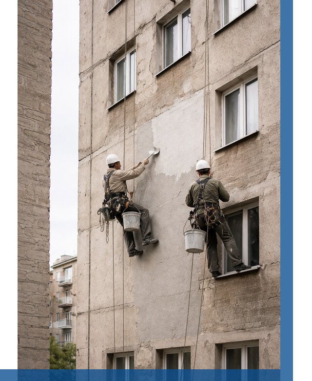 Косметический ремонт фасада в Новошахтинске от 1146 р. | ВЫСОТНИК-Нвш