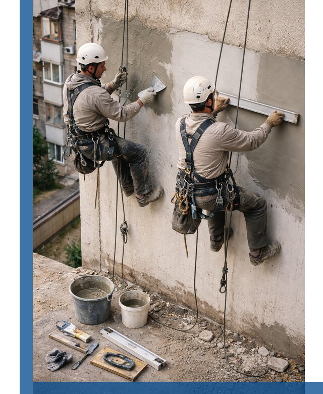 Комплексный ремонт штукатурного фасада с гарантией в Новошахтинске