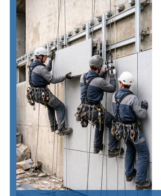 Монтаж вентилируемого фасада в Новошахтинске под ключ с гарантией качества