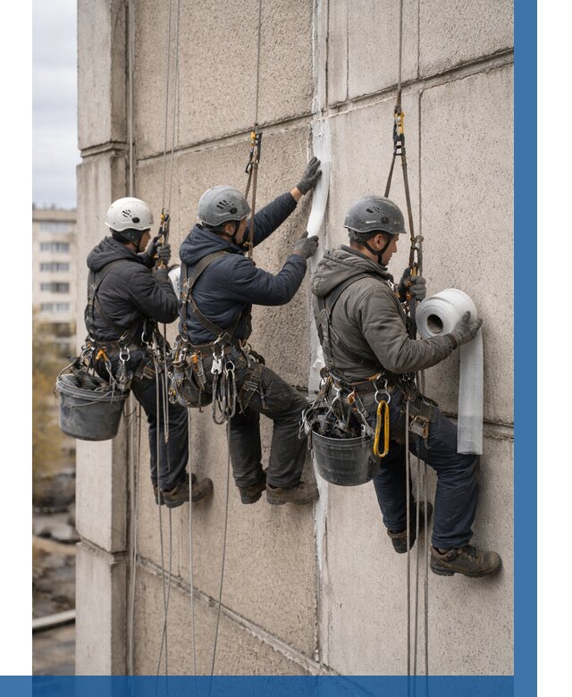 Ремонт межпанельных швов в Новошахтинске от 781 р. | ВЫСОТНИК-Нвш