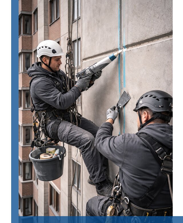 Вторичная герметизация швов фасада и кровли в Новошахтинске