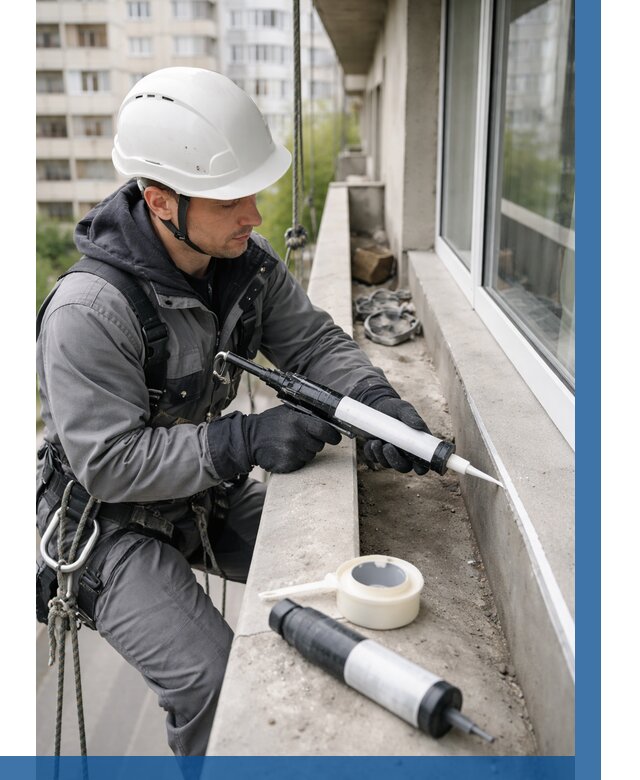 Герметизация швов лоджии в Новошахтинске от 4687 р. | ВЫСОТНИК-Нвш