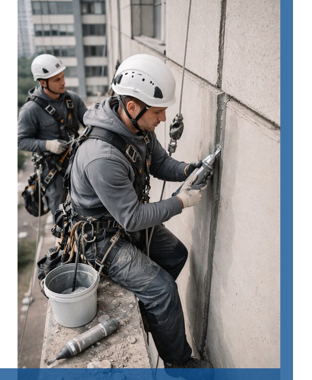 Ремонт деформационных швов здания в Новошахтинске от 1042 р. | ВЫСОТНИК-Нвш