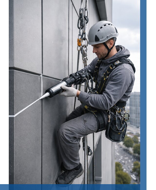 Герметизация стыков фасадных панелей в Новошахтинске от 6770 р.| ВЫСОТНИК-Нвш