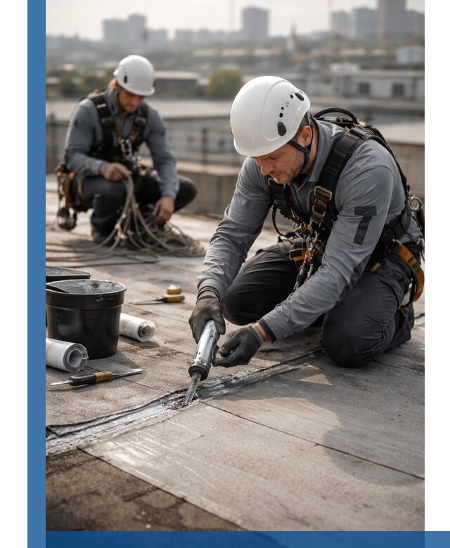 Аварийное и капитальное устранение протечек кровли в Новошахтинске