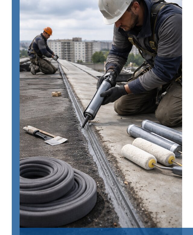 Герметизация швов кровли в Новошахтинске с гарантией герметичности