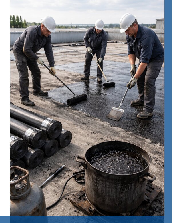 Гидроизоляция кровли мастикой в Новошахтинске от 625 р. | ВЫСОТНИК-Нвш