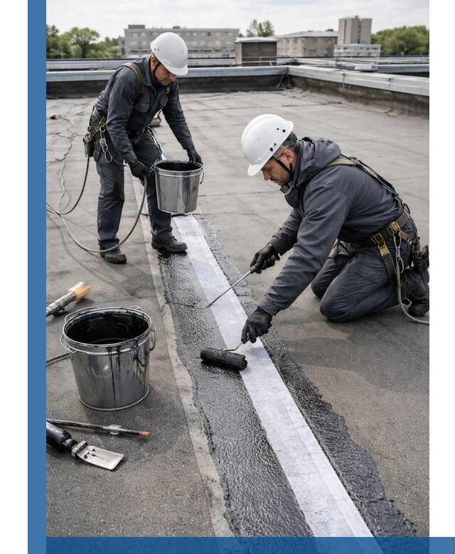 Гидроизоляция кровли мастикой в Новошахтинске надежная защита