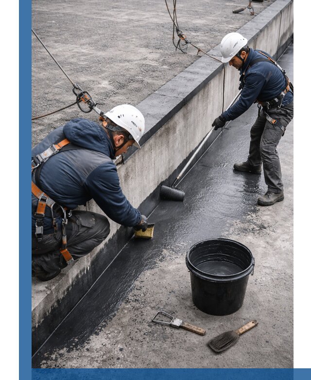 Гидроизоляция кровли жидкой резиной профессионально в Новошахтинске