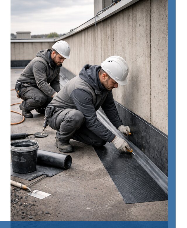 Гидроизоляция примыканий на кровле в Новошахтинске от 937 р. | ВЫСОТНИК-Нвш