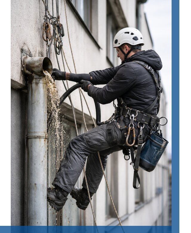 Прочистка водосточных труб в Новошахтинске от 3646 р. | ВЫСОТНИК-Нвш