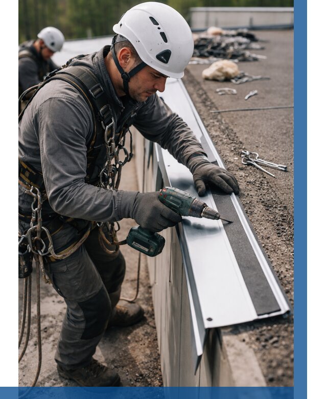 Монтаж капельника на кровле в Новошахтинске от 312 р. | ВЫСОТНИК-Нвш