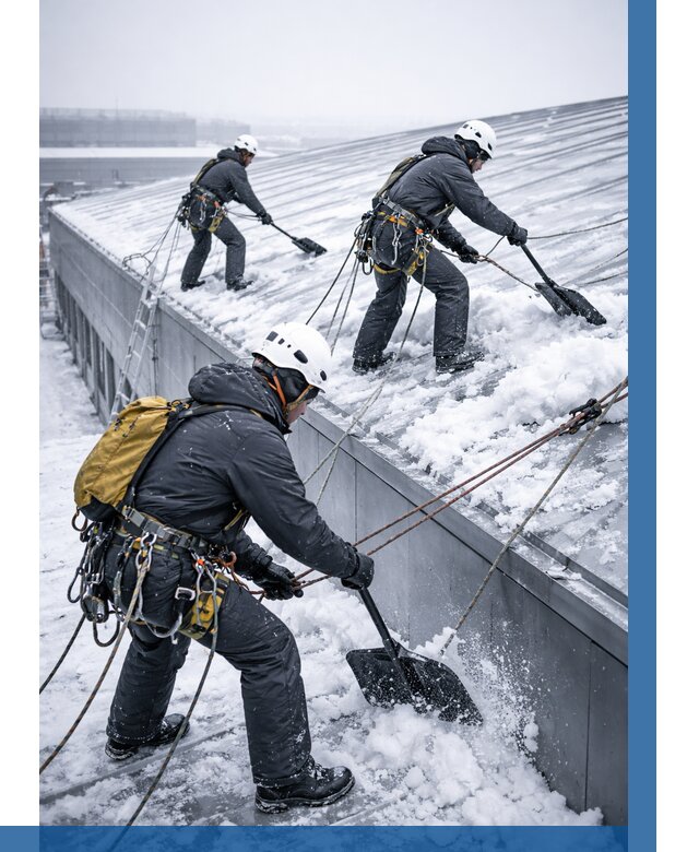 Очистка навесов от снега в Новошахтинске от 4687 р. | ВЫСОТНИК-Нвш