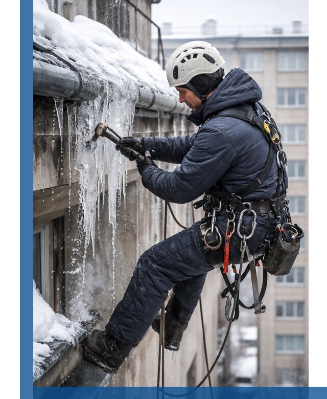 Удаление наледи и чистка водостоков в Новошахтинске оперативно и безопасно