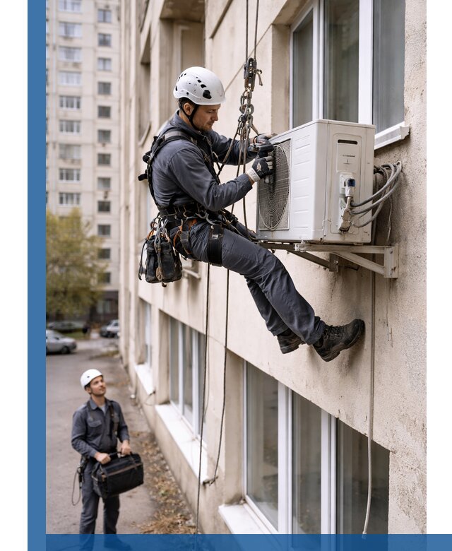 Демонтаж внешнего блока кондиционера в Новошахтинске профессионально