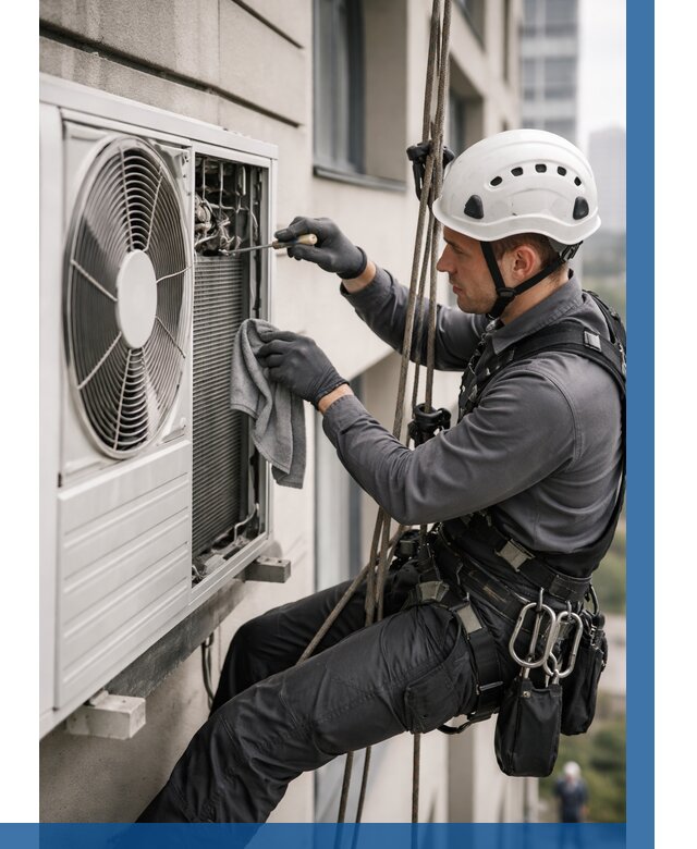 Обслуживание внешнего блока кондиционера в Новошахтинске от 2812 р.ВЫСОТНИК-Нвш