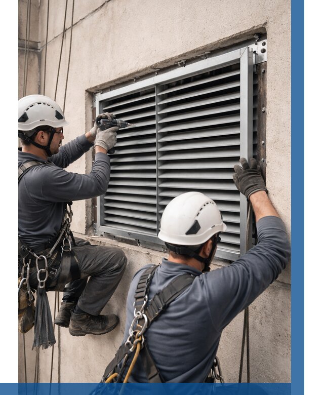 Монтаж вентиляционных решеток в Новошахтинске от 4687 р. | ВЫСОТНИК-Нвш