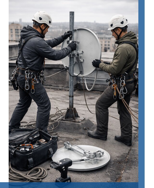 Демонтаж антенн на крыше в Новошахтинске от 4687 р. | ВЫСОТНИК-Нвш