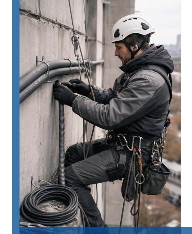 Профессиональный монтаж гофры для кабеля в Новошахтинске с гарантией