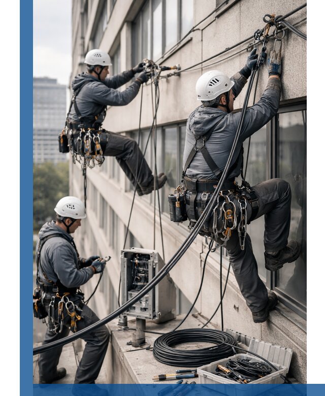 Прокладка оптоволоконного кабеля в Новошахтинске под ключ с тестированием