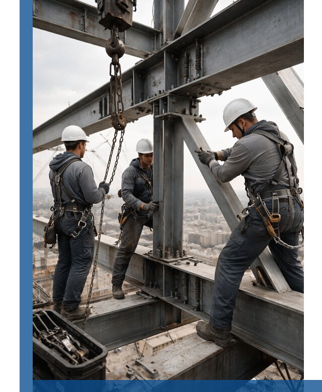 Профессиональный монтаж металлоконструкций на высоте в Новошахтинске