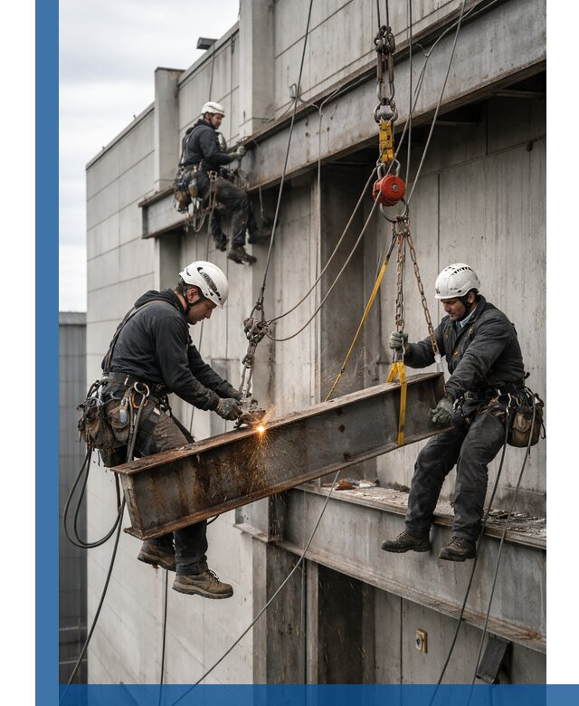 Демонтаж металлоконструкций на высоте в Новошахтинске под ключ