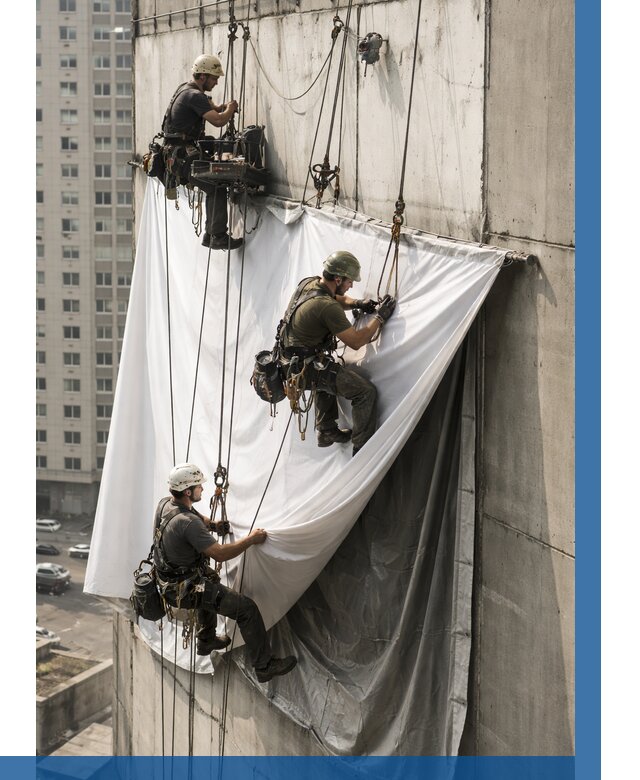 Замена баннерного полотна в Новошахтинске от 6770 р. | ВЫСОТНИК-Нвш—заказать