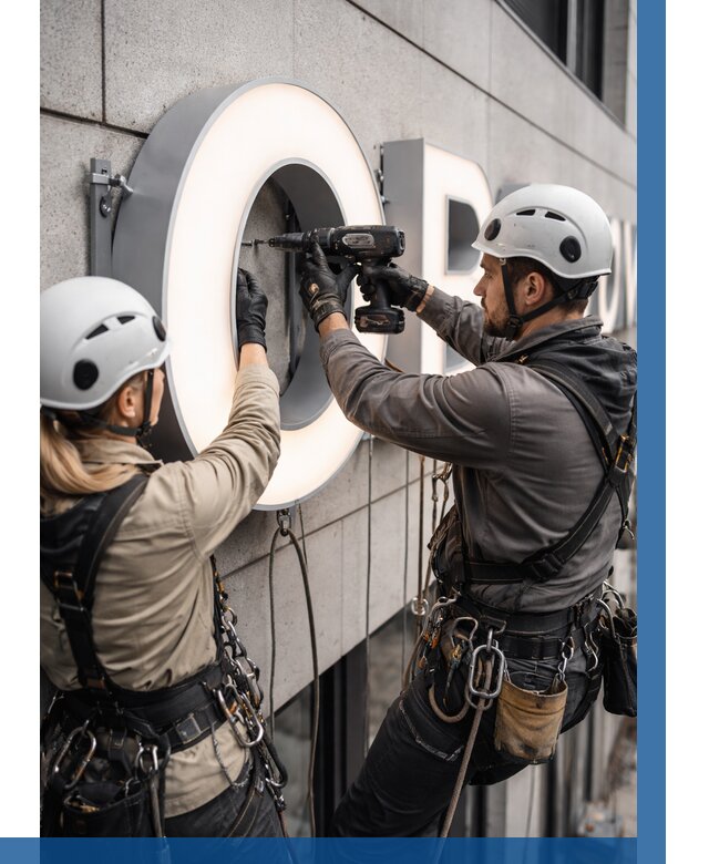 Монтаж световых букв в Новошахтинске от 3125 р. под ключ ВЫСОТНИК-Нвш