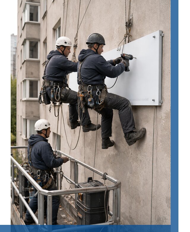 Монтаж табличек и указателей в Новошахтинске от 3646 р. | ВЫСОТНИК-Нвш