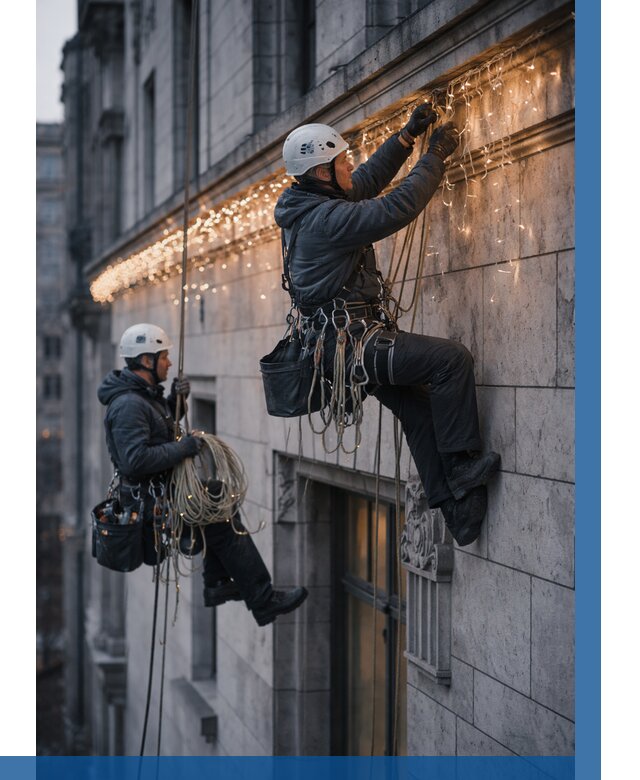 Монтаж новогодней иллюминации в Новошахтинске от 8854 р. | ВЫСОТНИК-Нвш