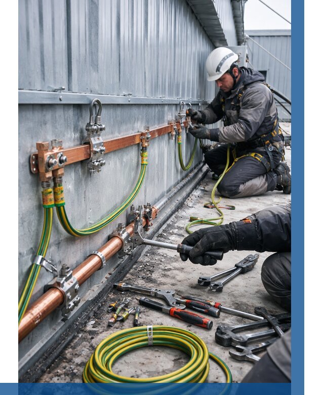 Монтаж заземления здания в Новошахтинске от 26040 р. | ВЫСОТНИК-Нвш