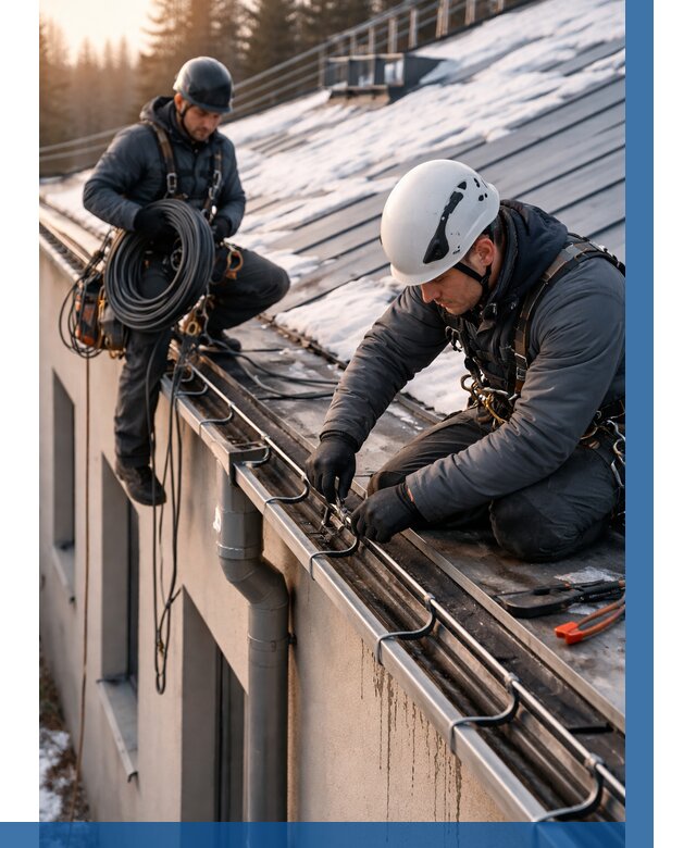 Монтаж греющего кабеля на кровле в Новошахтинске от 469 р. | ВЫСОТНИК-Нвш