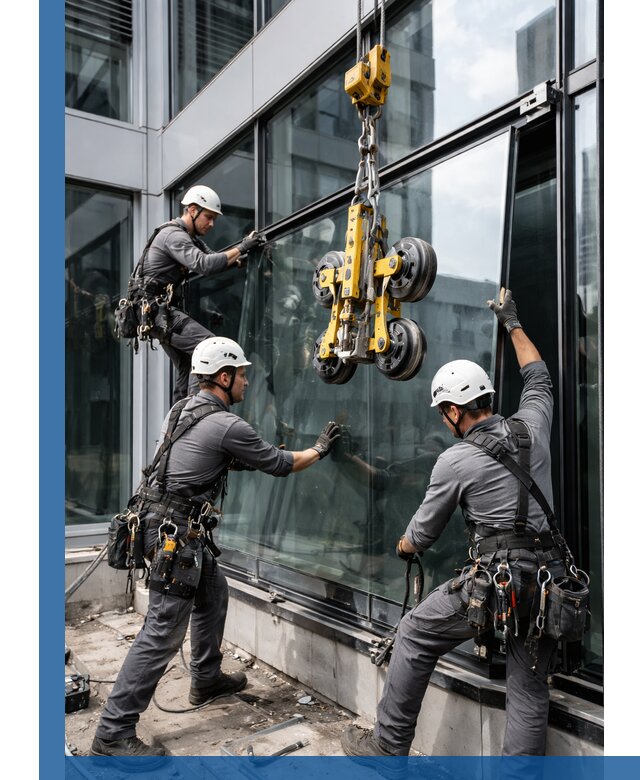 Структурное остекление фасадов в Новошахтинске монтаж и обслуживание