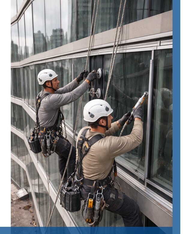 Радиусное остекление фасада в Новошахтинске от 12499 р. | ВЫСОТНИК-Нвш