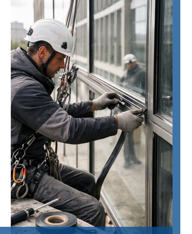 Ремонт витражных конструкций в Новошахтинске от 3646 р. | ВЫСОТНИК-Нвш