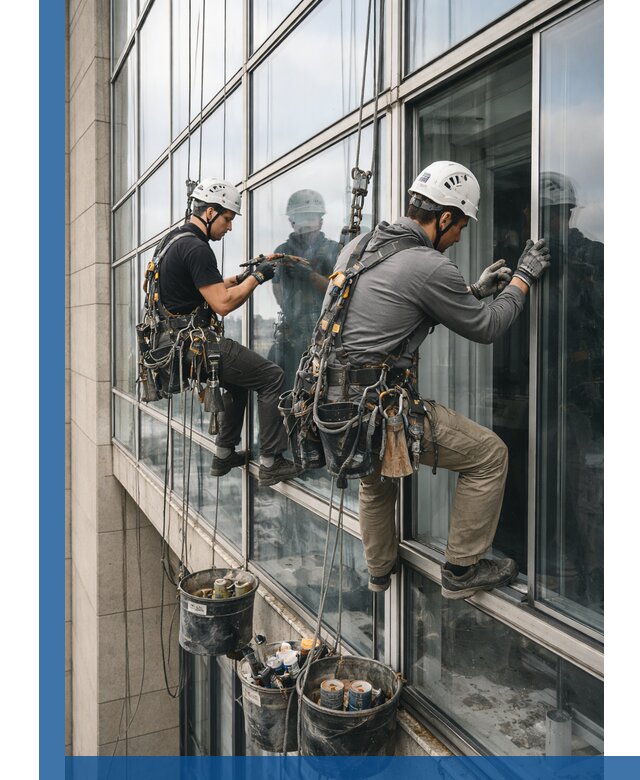 Ремонт витражных конструкций и фасадного остекления в Новошахтинске