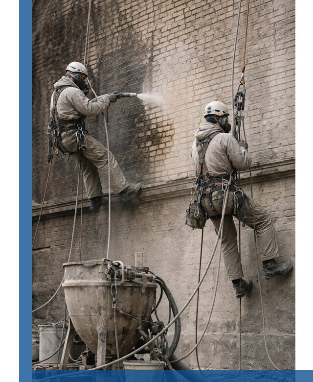 Пескоструйная очистка фасадов в Новошахтинске профессионально