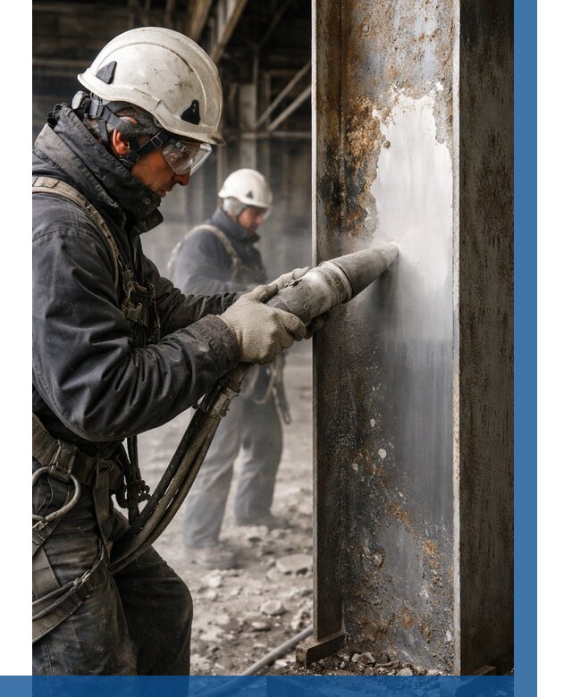 Удаление старой краски с металла в Новошахтинске от 469 р. | ВЫСОТНИК-Нвш