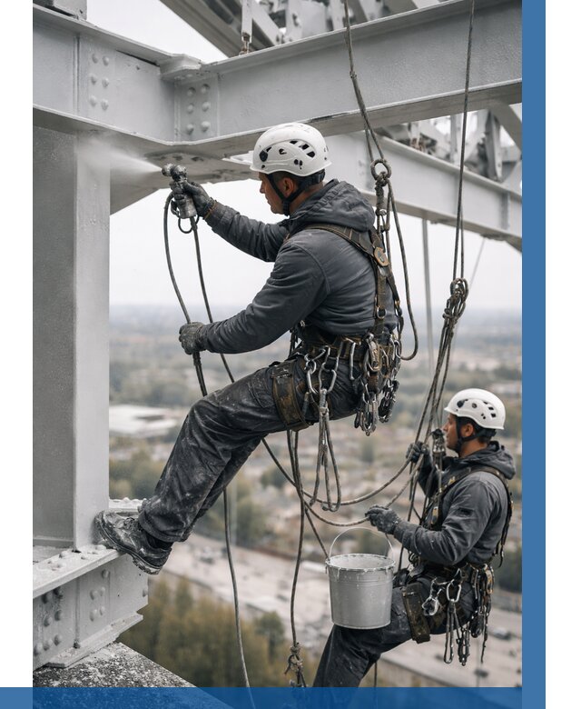 Покраска металлоконструкций на высоте в Новошахтинске 365 р |ВЫСОТНИК-Нвш