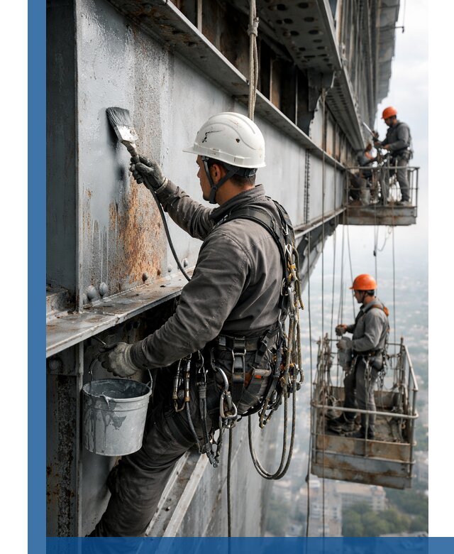 Покраска металлоконструкций на высоте в Новошахтинске профессионально