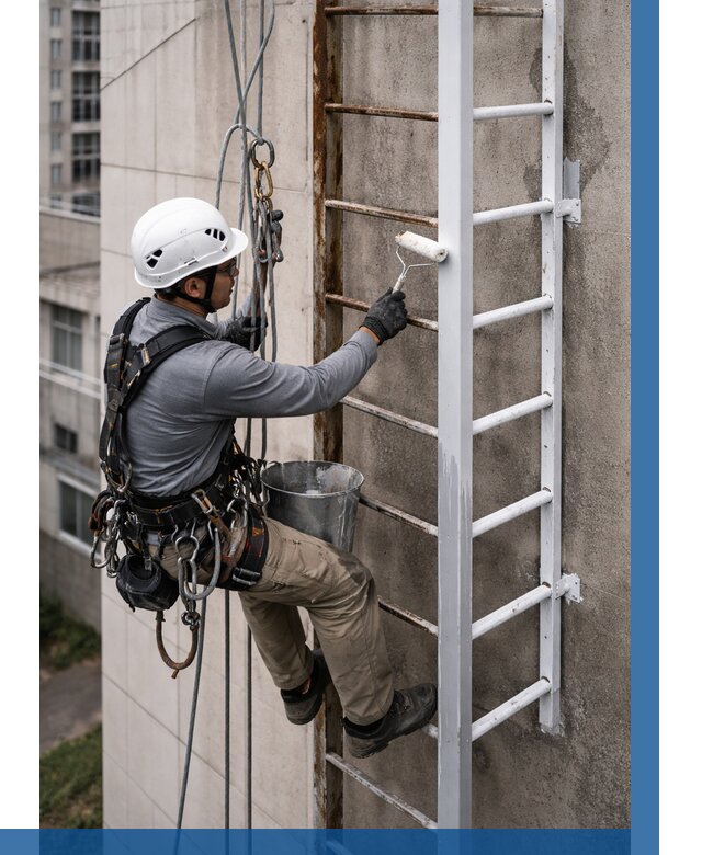 Покраска пожарных лестниц в Новошахтинске от 4687 р. | ВЫСОТНИК-Нвш